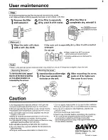 Предварительный просмотр 4 страницы Sanyo SDH-56 Instruction Manual