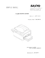 Preview for 1 page of Sanyo SFT-Z91 Service Manual