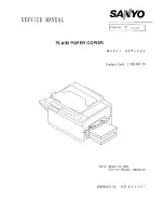 Preview for 1 page of Sanyo SFT-Z95 Service Manual