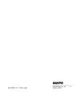 Preview for 96 page of Sanyo SFX-110 Service Manual