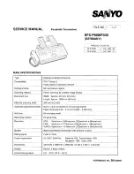 Sanyo SFX-P300 Service Manual preview