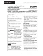 Предварительный просмотр 109 страницы Sanyo SGP-E120J2GU2 User Manual