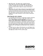 Предварительный просмотр 4 страницы Sanyo SK-ST4 Instruction Manual