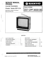 Preview for 1 page of Sanyo SPP3000 Service Manual