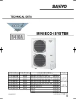 Предварительный просмотр 1 страницы Sanyo SPW-CR365GX56 Technical Data Manual