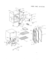 Предварительный просмотр 4 страницы Sanyo SR-2570W - 2.5 cu. Ft. Refrigerator Parts List