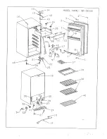 Preview for 4 page of Sanyo SR-3620K - 3.6 cu. Ft. Counter High Refridgerator Finish Parts List