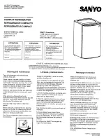 Предварительный просмотр 1 страницы Sanyo SR-3771SM Instruction Manual