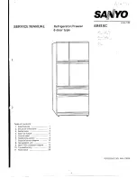 Предварительный просмотр 1 страницы Sanyo SR41XC Service Manual