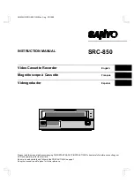 Preview for 1 page of Sanyo SRC-850 Instruction Manual