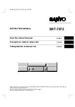 Sanyo SRT-7072 Instruction Manual preview