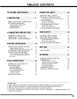 Preview for 5 page of Sanyo SU30 - PLC SVGA LCD Projector Owner'S Manual