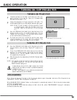 Preview for 19 page of Sanyo SU40 - PLC SVGA LCD Projector Owner'S Manual