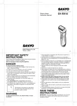 Sanyo SV-RX10 Instruction Manual preview