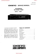 Preview for 1 page of Sanyo t-9990 Service Manual