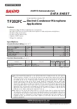 Sanyo TF202FC Datasheet preview