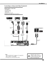 Preview for 20 page of Sanyo Think GAIA PLC-WXU700 Owner'S Manual