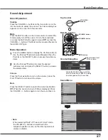 Preview for 28 page of Sanyo Think GAIA PLC-WXU700 Owner'S Manual