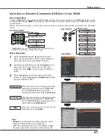 Preview for 42 page of Sanyo Think GAIA PLC-WXU700 Owner'S Manual