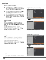 Preview for 43 page of Sanyo Think GAIA PLC-WXU700 Owner'S Manual