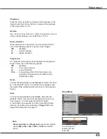 Preview for 46 page of Sanyo Think GAIA PLC-WXU700 Owner'S Manual