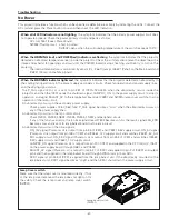 Preview for 61 page of Sanyo Think GAIA PLC-WXU700 Service Manual