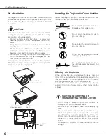 Preview for 6 page of Sanyo Think GAIA PLC-XE45 Owner'S Manual