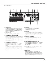 Preview for 9 page of Sanyo Think GAIA PLC-XE45 Owner'S Manual