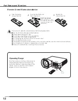 Preview for 12 page of Sanyo Think GAIA PLC-XE45 Owner'S Manual