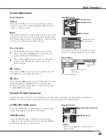 Preview for 23 page of Sanyo Think GAIA PLC-XE45 Owner'S Manual