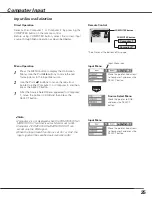 Preview for 25 page of Sanyo Think GAIA PLC-XE45 Owner'S Manual