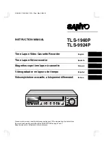 Предварительный просмотр 1 страницы Sanyo TLS-1960P Instruction Manual