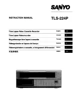 Preview for 1 page of Sanyo TLS-224P Instruction Manual