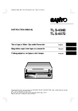 Sanyo TLS-4072 Instruction Manual preview