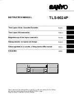 Sanyo TLS-9024P Instruction Manual preview