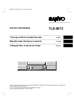 Sanyo TLS-9072 Instruction Manual предпросмотр