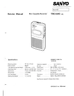 Preview for 1 page of Sanyo TRC-3640 Service Manual