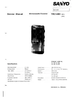 Sanyo TRC-5880 Service Manual preview