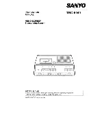 Предварительный просмотр 1 страницы Sanyo TRC-6040 - Microcassette Transcriber Instruction Manual