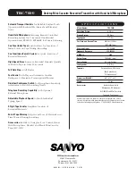 Preview for 2 page of Sanyo TRC-7600 Brochure & Specs