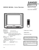 Preview for 1 page of Sanyo TS4421S Service Manual