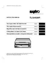 Sanyo TSL-4024P Instruction Manual preview