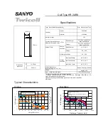 Sanyo Twicell HR-3URS Specifications предпросмотр