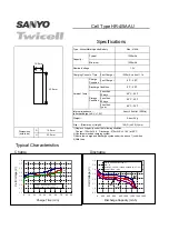 Предварительный просмотр 1 страницы Sanyo Twicell HR-4/5AAU Specifications