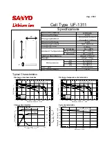 Sanyo UF-1311 Specification Sheet preview