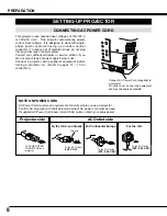 Preview for 8 page of Sanyo UF10 - PLC UXGA LCD Projector Owner'S Manual