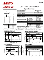 Sanyo UF553443F Specifications preview