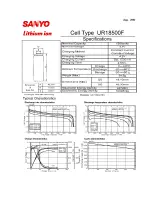 Sanyo UR18500F Specifications preview