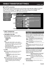 Предварительный просмотр 17 страницы Sanyo VA-50LAN Manual For Remote Operation