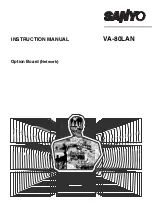 Предварительный просмотр 1 страницы Sanyo VA-80LAN Instruction Manual